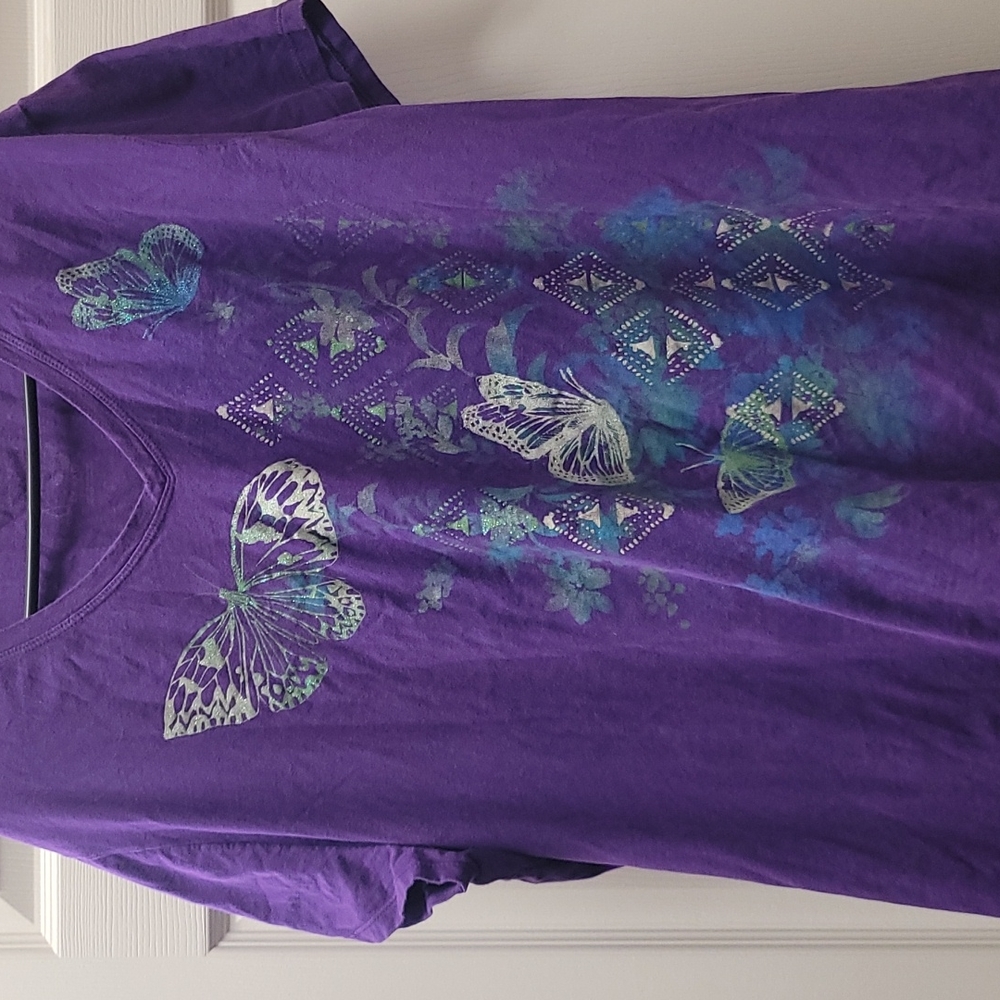 Purple Butterfly Shirt